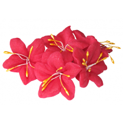 Kwiat cukrowy dekoracja urodziny tort różowy 5x